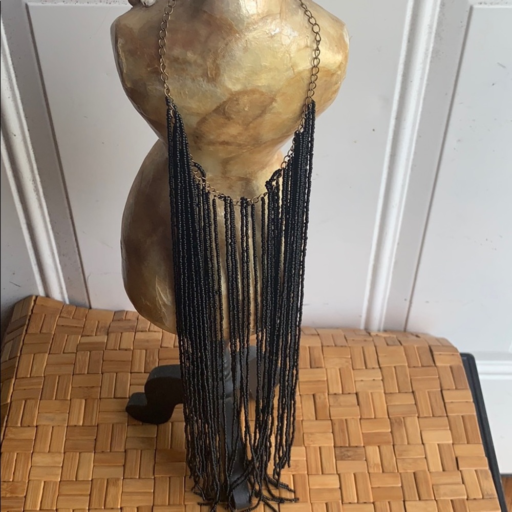Long beaded necklace